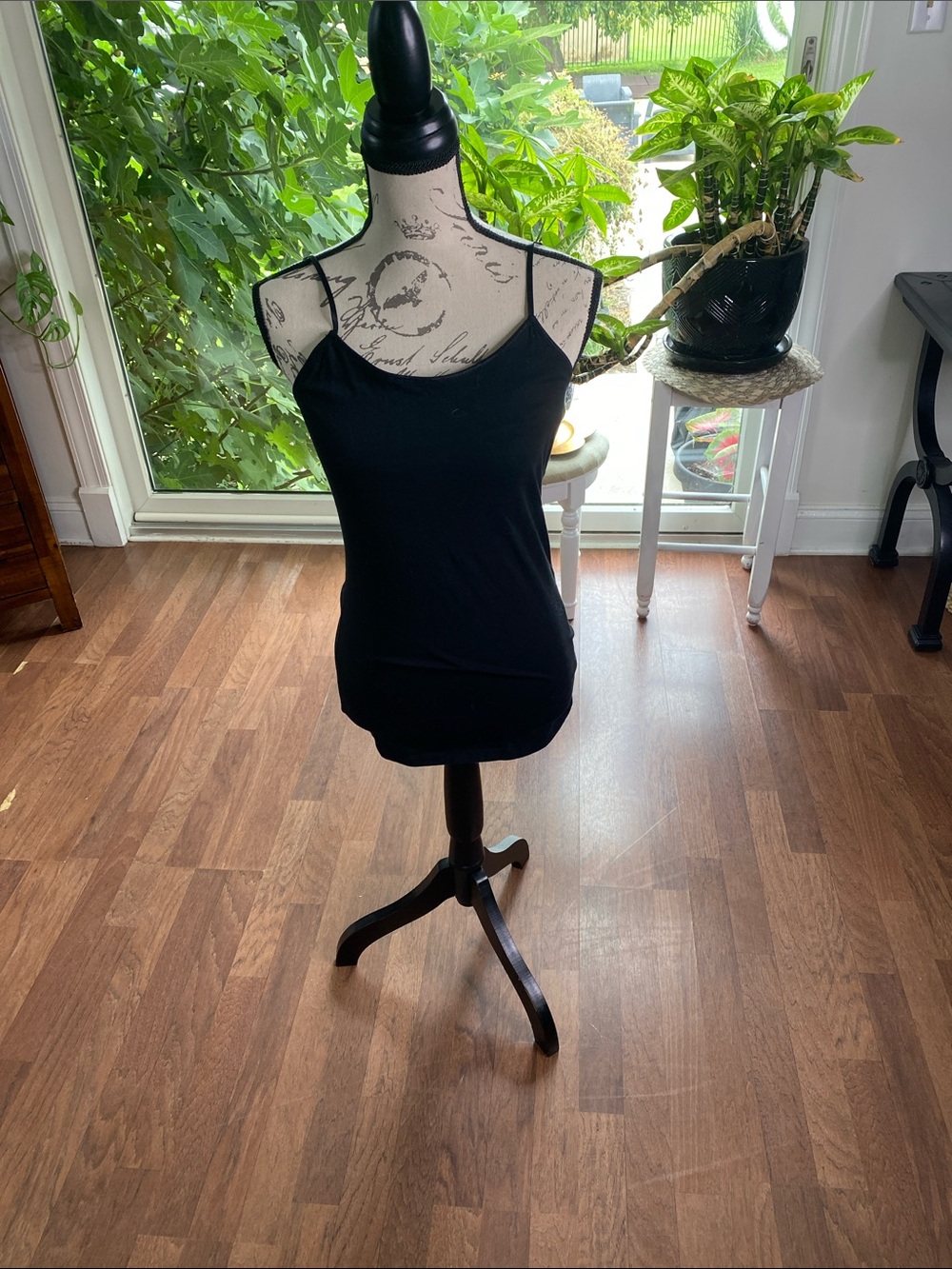 Everyday Black Spaghetti-Strap Camisole